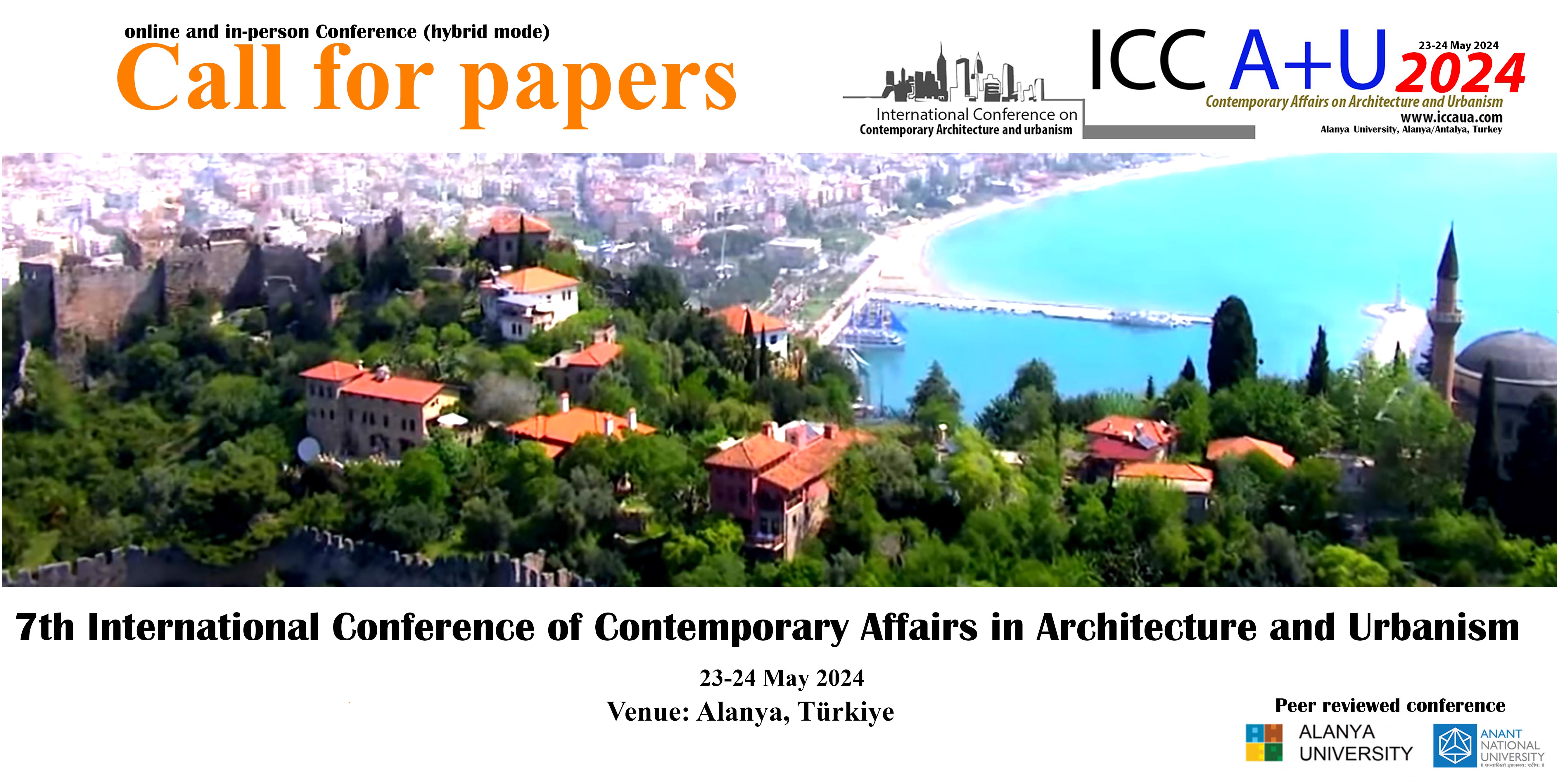 5th International conference of Contemporary Affairs on Architecture and Urbanism 2022 ICCAUA ALANYA HEP UNIVERSITY