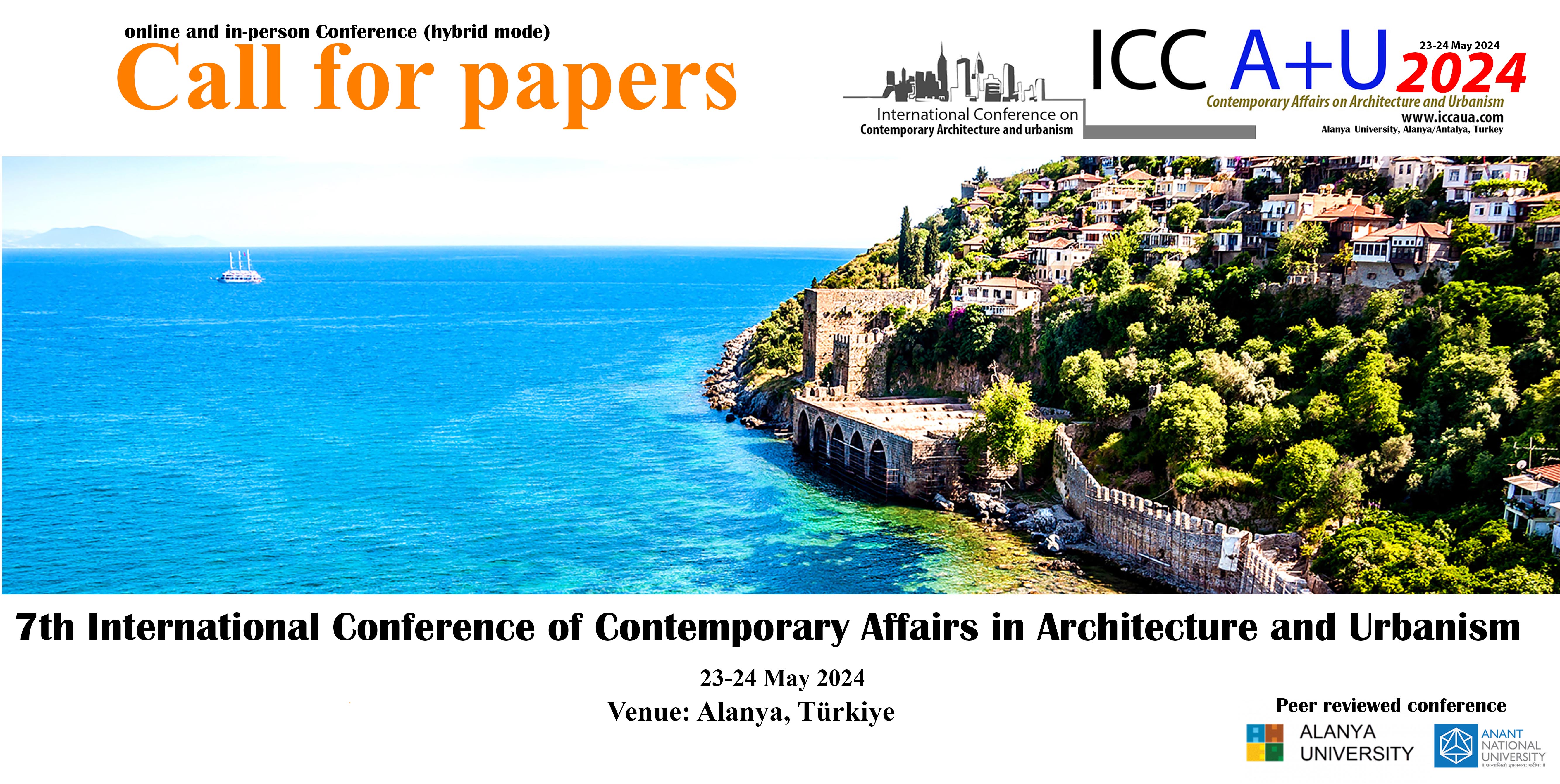 5th International conference of Contemporary Affairs on Architecture and Urbanism 2022 ICCAUA ALANYA HEP UNIVERSITY
